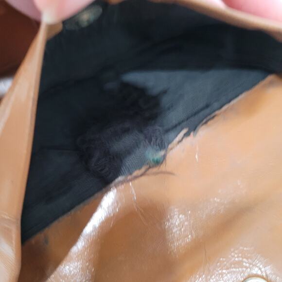 PRADA Smooth Geniue Leather Logo Plate Wallet Medium Envelope Medium Fair Vintag - Picture 8 of 16